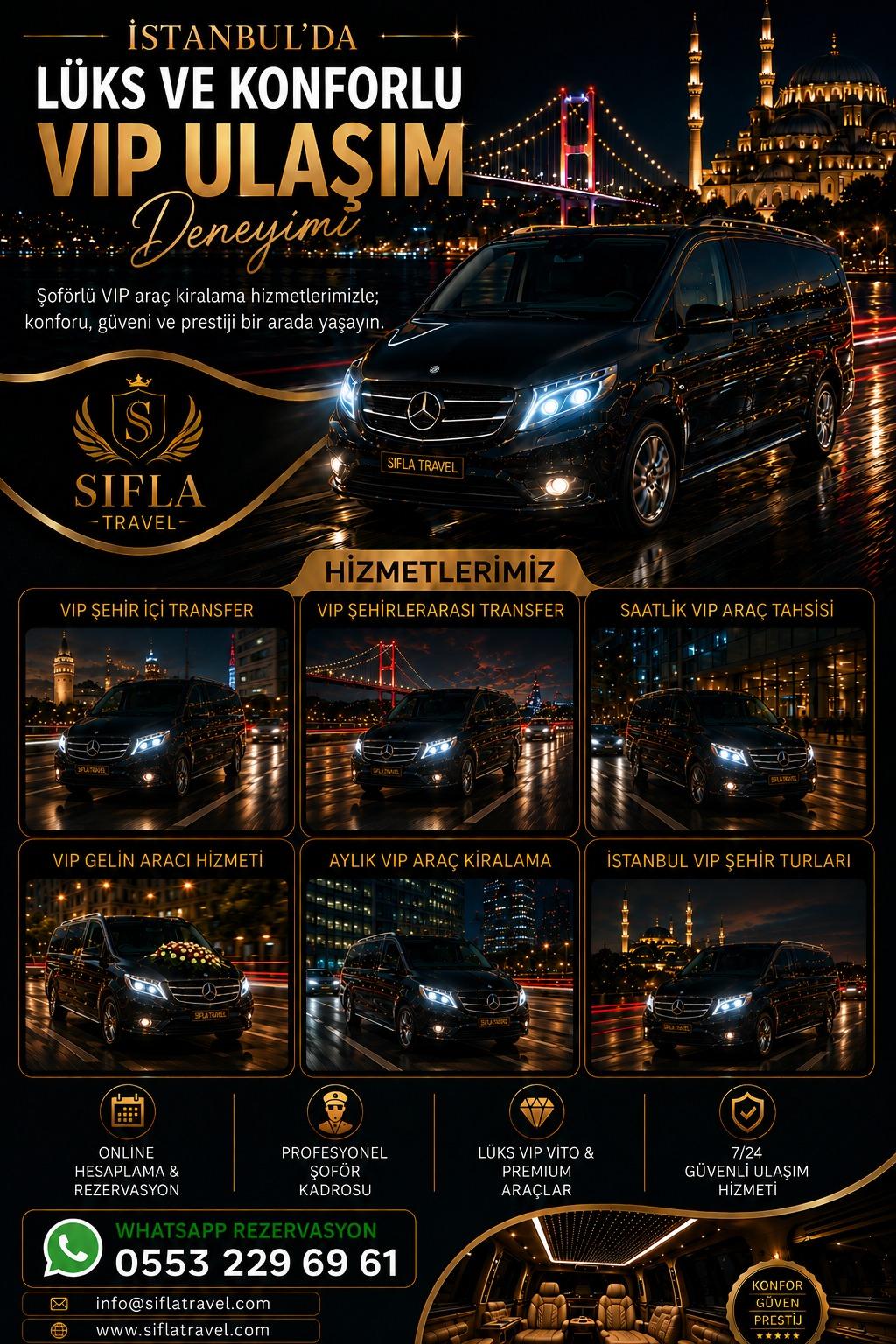 Sifla Travel - Istanbul'da Luks ve Konforlu VIP Ulasim Hizmetleri